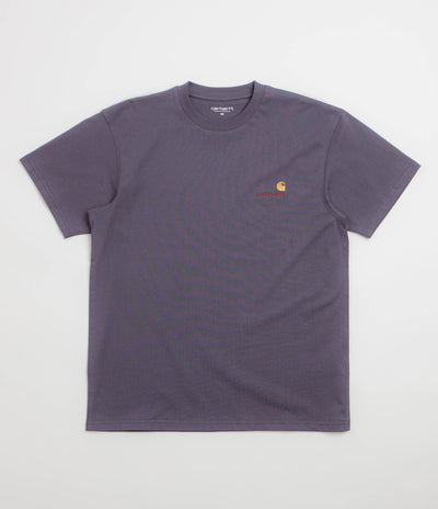 Carhartt American Script T-Shirt in Shady Purple