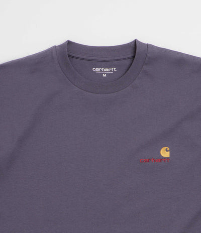 Carhartt American Script T-Shirt in Shady Purple