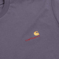 Carhartt American Script T-Shirt in Shady Purple thumbnail