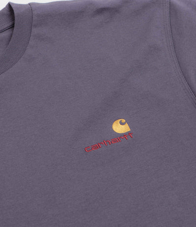 Carhartt American Script T-Shirt in Shady Purple