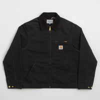 Carhartt Detroit Jacket in Black and Black Stone Canvas thumbnail