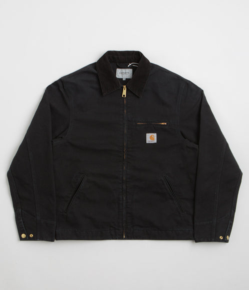 Carhartt Detroit Jacket - Black / Black Stone Canvas | Flatspot