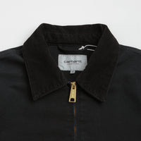 Carhartt Detroit Jacket in Black and Black Stone Canvas thumbnail