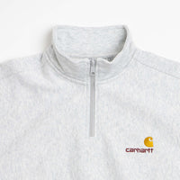 Carhartt Half Zip American Script Sweatshirt - Ash Heather thumbnail