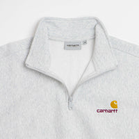 Carhartt Half Zip American Script Sweatshirt - Ash Heather thumbnail