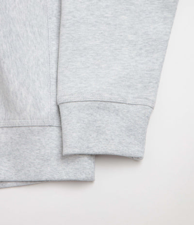 Carhartt Half Zip American Script Sweatshirt - Ash Heather