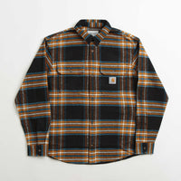 Carhartt Hawkins Shirt - Hawkins Check / Black / Prussian Blue thumbnail