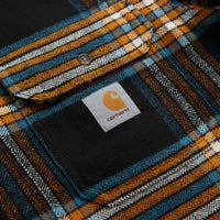 Carhartt Hawkins Shirt - Hawkins Check / Black / Prussian Blue thumbnail