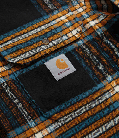 Carhartt Hawkins Shirt - Hawkins Check / Black / Prussian Blue