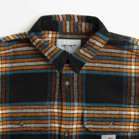 Carhartt Hawkins Shirt - Hawkins Check / Black / Prussian Blue thumbnail