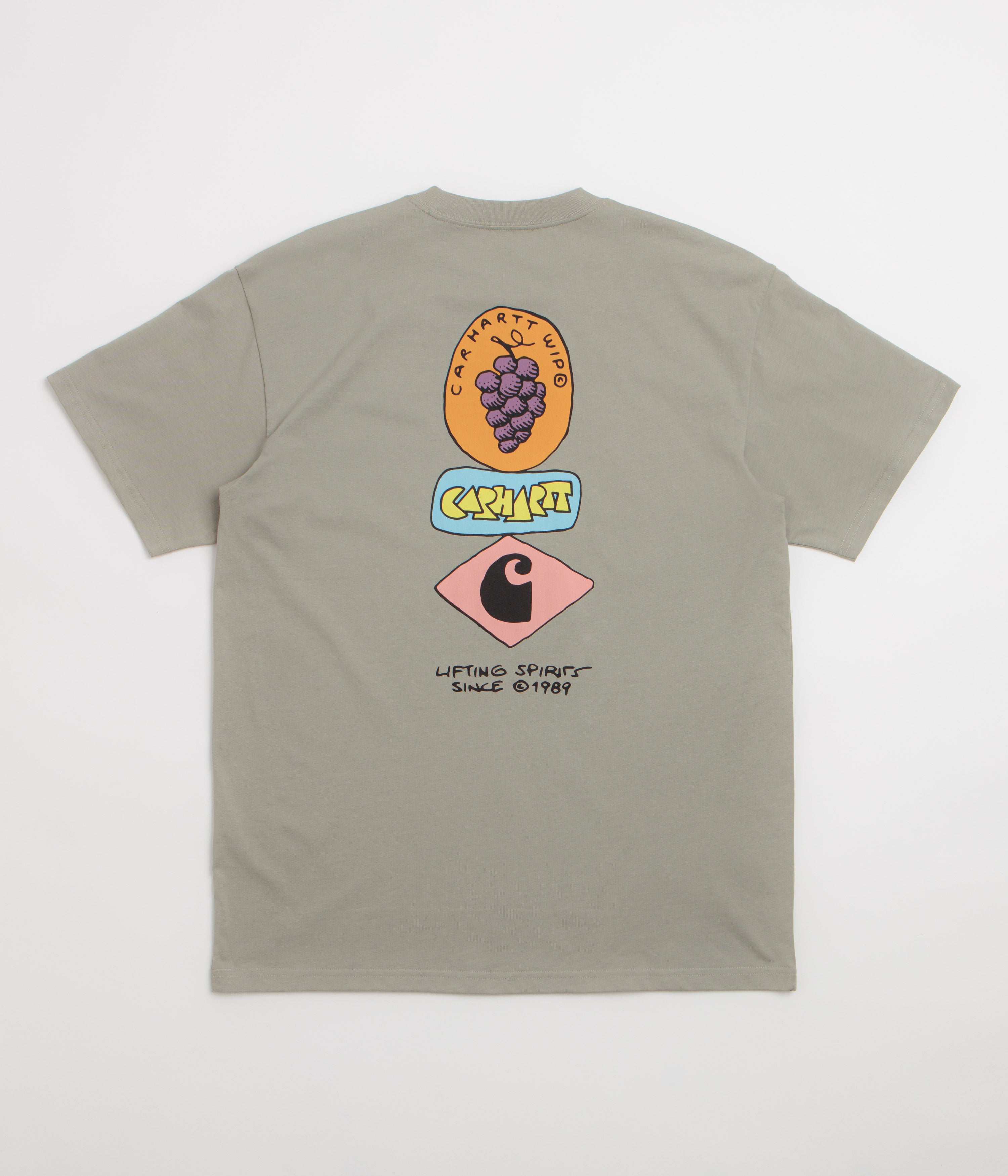 Carhartt Stacked Grapes T-Shirt - Shady Green