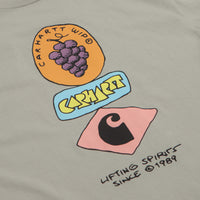 Carhartt Stacked Grapes T-Shirt in Shady Green thumbnail
