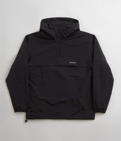 Carhartt Windbreaker Pullover Jacket - Black / White