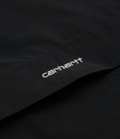 Carhartt Windbreaker Pullover Jacket - Black / White