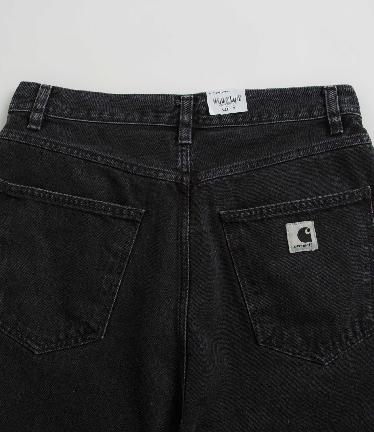 Carhartt Womens Brandon Shorts - Black Stone Washed | Flatspot