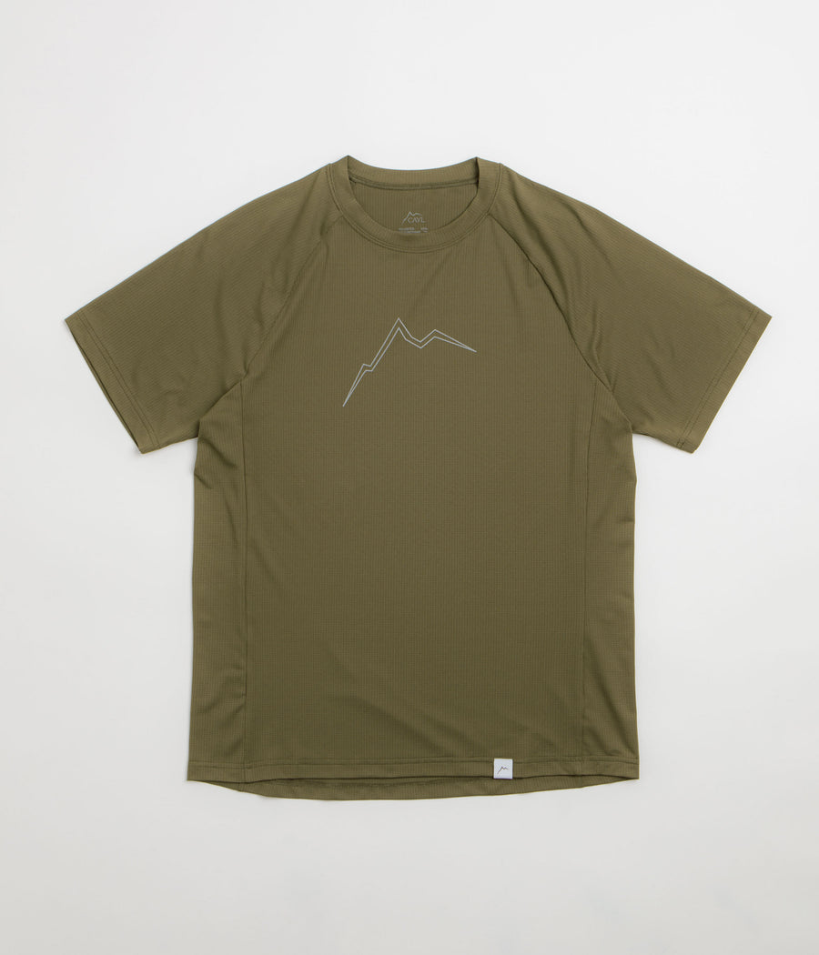 Cayl Reflect Logo Air T-Shirt in Olive