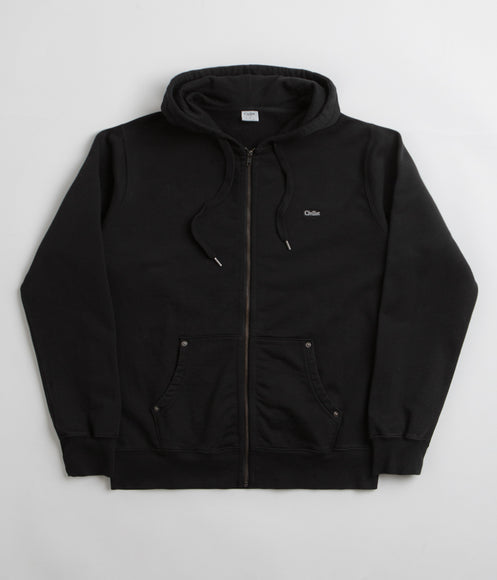 Civilist Studded Heavy Zip Hoodie - Black