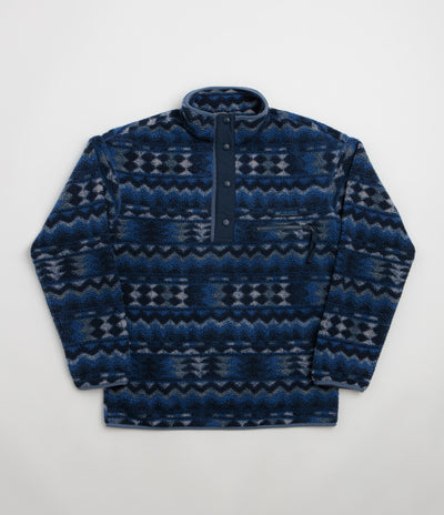Columbia Helvetia II Printed Half Snap Fleece - Mountain Blue / Retrotree
