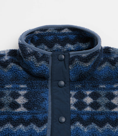 Columbia Helvetia II Printed Half Snap Fleece - Mountain Blue / Retrotree