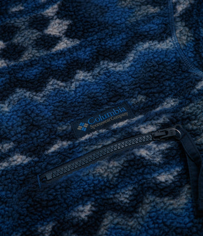 Columbia Helvetia II Printed Half Snap Fleece - Mountain Blue / Retrotree