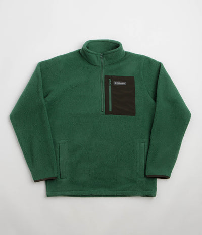 Columbia Jasper Ridge Pebbled Half Zip Fleece - Rain Forest / Greenscape
