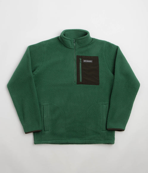 Columbia Jasper Ridge Pebbled Half Zip Fleece - Rain Forest / Greenscape
