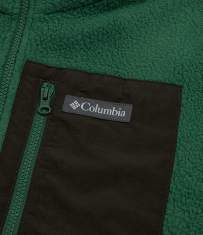 Columbia Jasper Ridge Pebbled Half Zip Fleece - Rain Forest / Greenscape