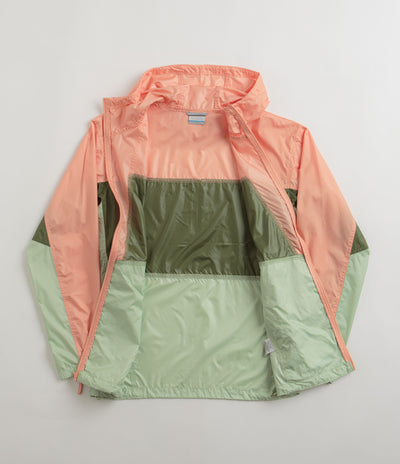 Columbia Trail Traveler Windbreaker Jacket - Sage Leaf / Canteen / Apricot Fizz