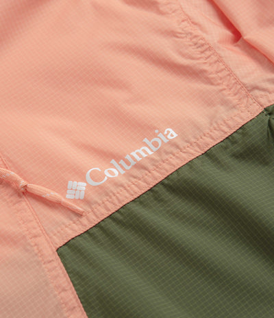 Columbia Trail Traveler Windbreaker Jacket - Sage Leaf / Canteen / Apricot Fizz