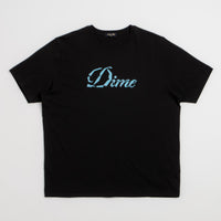 Dime Cursive Paper Cut T-Shirt - Black thumbnail