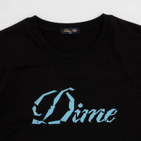 Dime Cursive Paper Cut T-Shirt - Black thumbnail