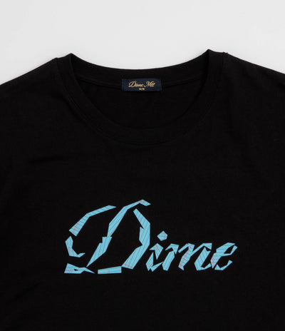 Dime Cursive Paper Cut T-Shirt - Black
