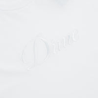 Dime Cursive T-Shirt in White and Grey thumbnail