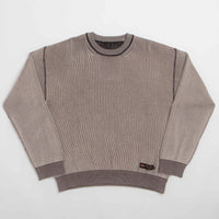 Fucking Awesome Reversible Knitted Crewneck Sweatshirt in Grey thumbnail