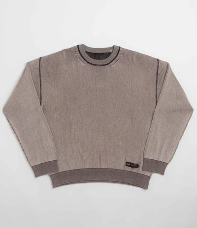 Fucking Awesome Reversible Knitted Crewneck Sweatshirt in Grey