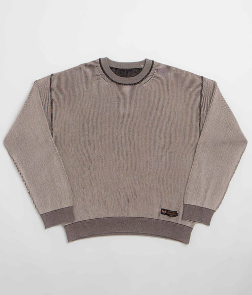 Fucking Awesome Reversible Knitted Crewneck Sweatshirt - Grey