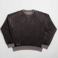 Fucking Awesome Reversible Knitted Crewneck Sweatshirt in Grey thumbnail