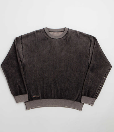 Fucking Awesome Reversible Knitted Crewneck Sweatshirt in Grey