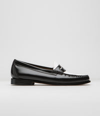 G.H. Bass Womens Weejun Penny Shoes in Black and White