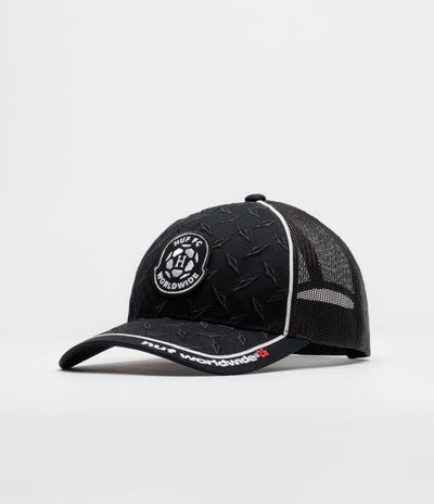HUF Diamond Plate Trucker Cap in Black
