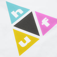 HUF Prism Triple Triangle Long Sleeve T-Shirt - White / Black thumbnail
