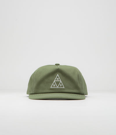 HUF Set TT Cap in Light Olive and White
