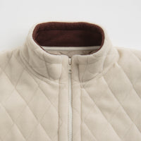 Magenta Lunar Quilted High Neck Sweatshirt - Natural thumbnail