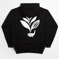 Magenta Whale Plant Hoodie - Black thumbnail
