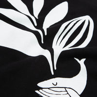 Magenta Whale Plant Hoodie - Black thumbnail