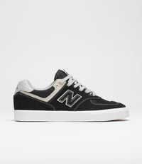 New Balance Numeric 574 Shoes in Black and Grey