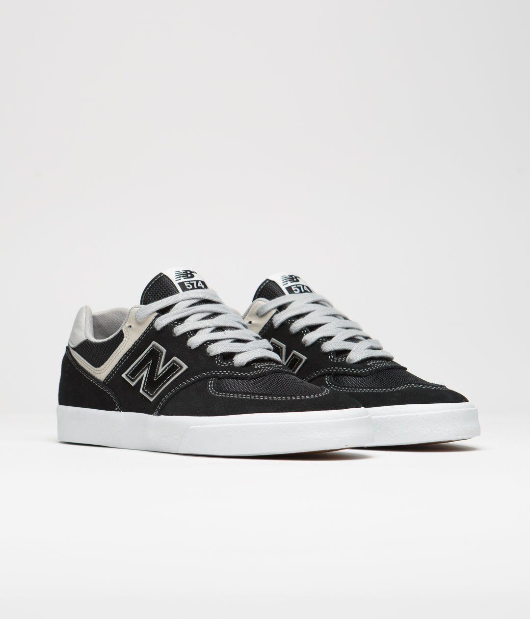 New Balance Numeric 574 Shoes - Black / Grey | Flatspot