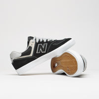 New Balance Numeric 574 Shoes in Black and Grey thumbnail