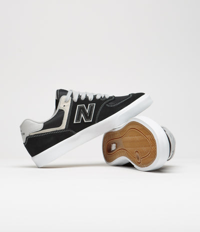 New Balance Numeric 574 Shoes in Black and Grey