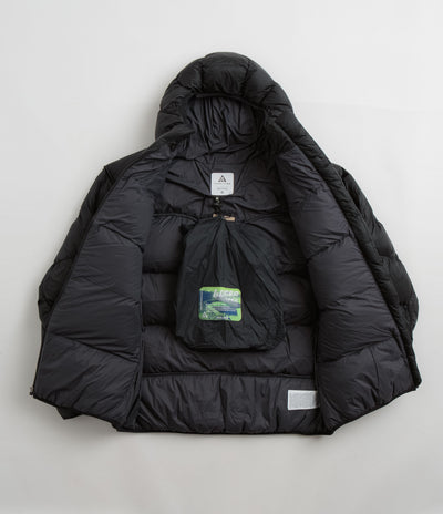 Nike ACG Lunar Lake Puffer Jacket in Black and Black / Dark Smoke Grey / Summit White